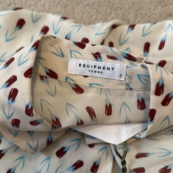 Equipment Floral Sleeveless Blouse Small NEW - Picture 4 of 5